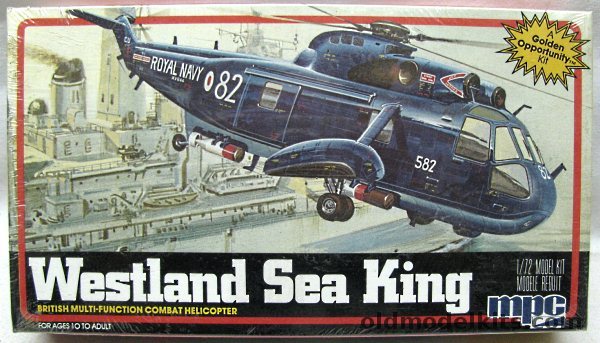 MPC 1/72 Westland SeaKing (SH-3) ASW/Rescue Helicopter - Royal Navy, 1-4206 plastic model kit